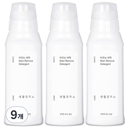생활공작소 바르는 세제, 220ml, 9개