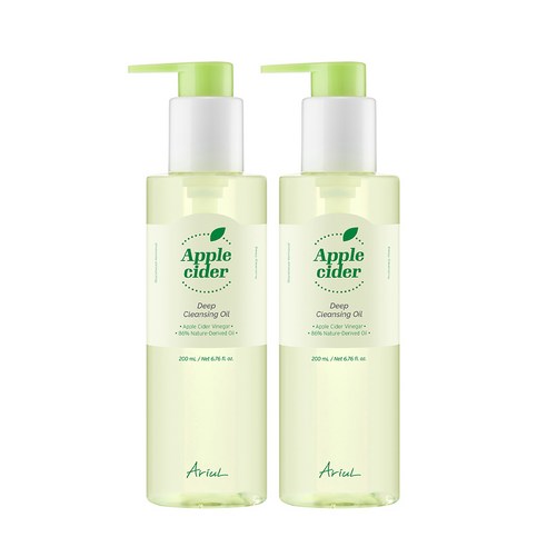 아리얼 비건 애플사이다 딥 클렌징 오일, 200ml, 2개
