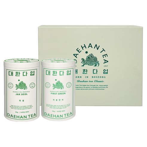 대한다업 처음딴차 50g + 작설 50g 세트