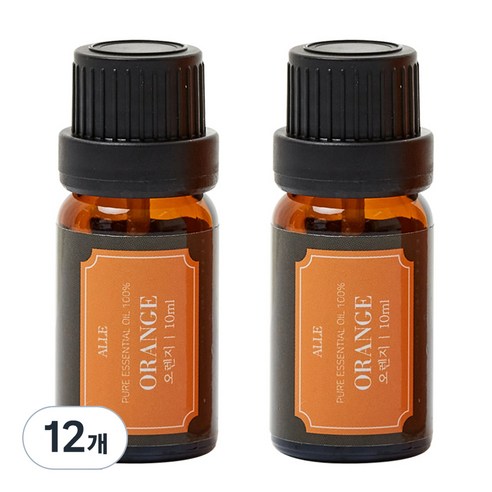알레 비건 아로마 에센셜 오일 오렌지, 10ml, 12개