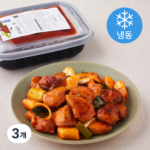 그리팅 꼬꼬바베큐 (냉동), 500g, 3개