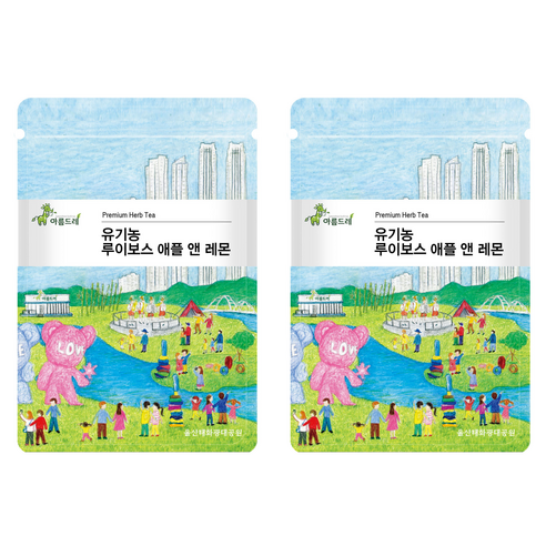 아름드레 삼각티백 유기농 루이보스애플앤레몬, 1.5g, 25개입, 2개