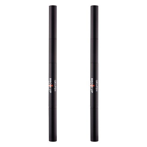 그라펜 브로우업 브로우펜슬 0.5g, 다크 브라운, 2개
