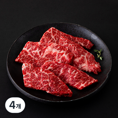한우맘 한우 살치살 1등급 구이용 (냉장), 4개, 200g
