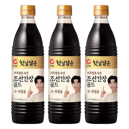 청정원 조선간장, 840ml, 3개