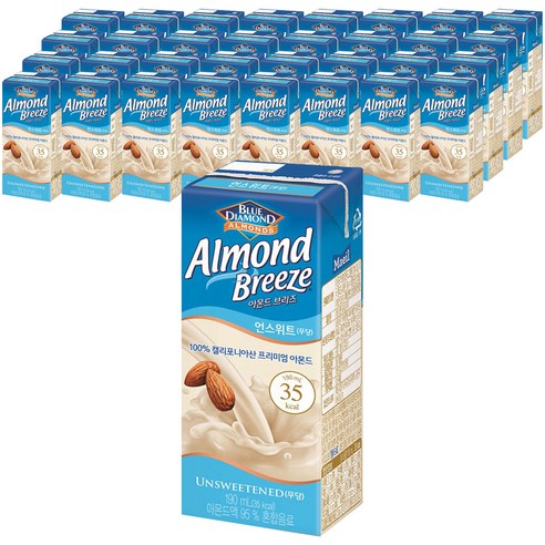 블루다이아몬드 아몬드 브리즈 언스위트, 190ml, 120개