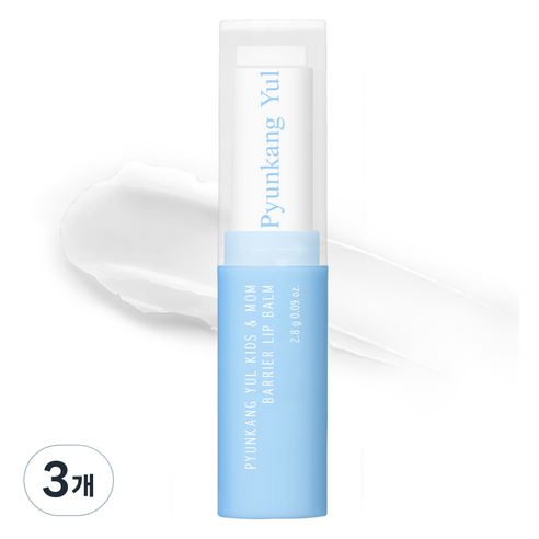 편강율 키즈앤맘 배리어 립밤, 무향, 2.8g, 3개