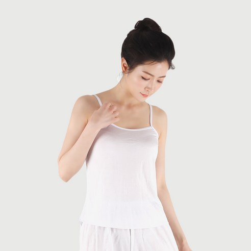 테라우드 인견 주름 끈런닝 2p