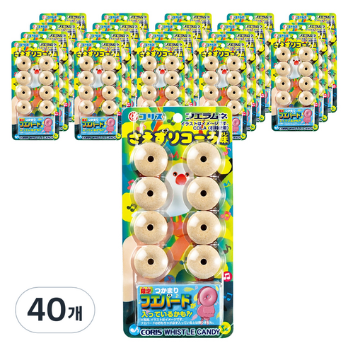 코리스 휘슬라무네 휘파람 사탕 콜라맛, 22g, 40개
