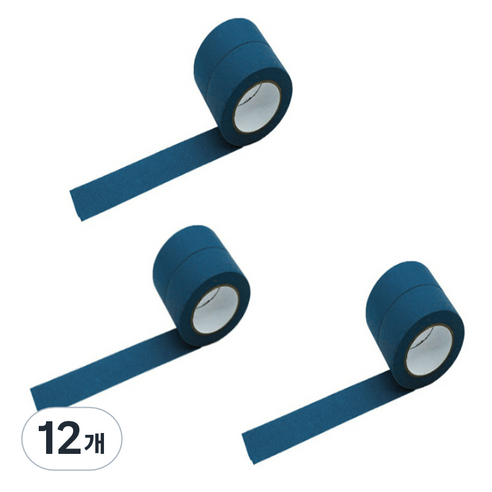 만들하비 컬러 종이 마스킹 테이프 2cm x 13m, 네이비, 12개