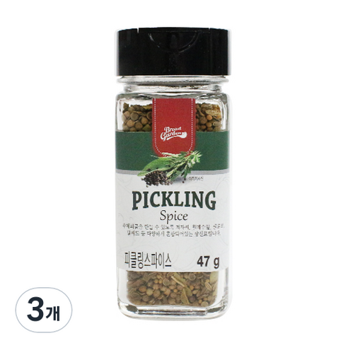 브레드가든 피클링 스파이스, 47g, 3개