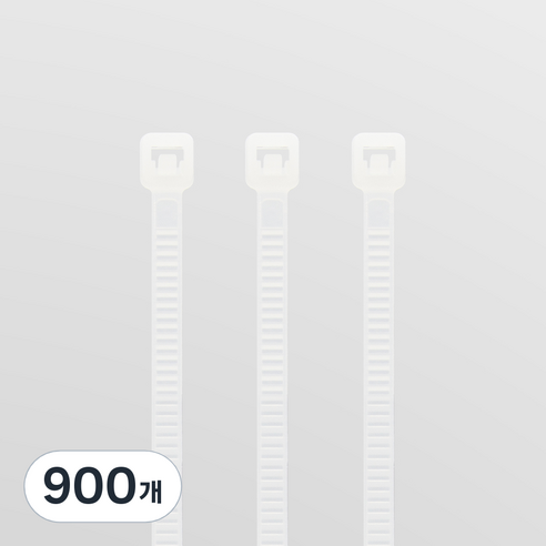 솔탑 전선 정리 케이블 타이, 900개, 백색