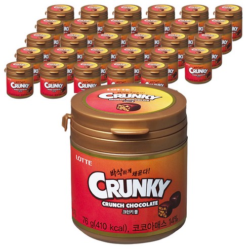 롯데웰푸드 크런키볼, 76g, 30개