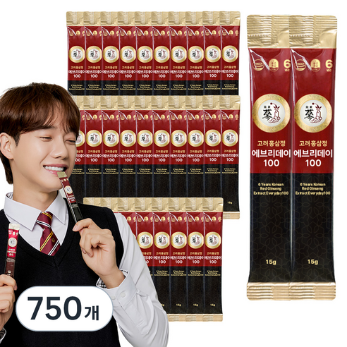 풍년보감 6년근 고려홍삼정 에브리데이100, 15g, 750개
