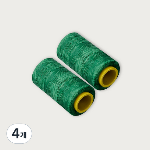 가죽공예 왁스실 초사용 1mm x 220m, 그린, 4개