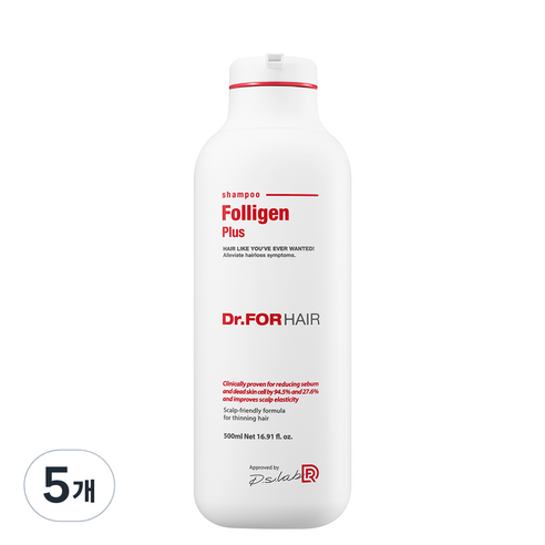 닥터포헤어 폴리젠 플러스 샴푸, 500ml, 5개