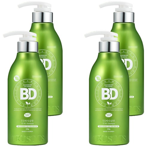 TS 비디 비듬샴푸 상큼한 오렌지향, 500g, 4개