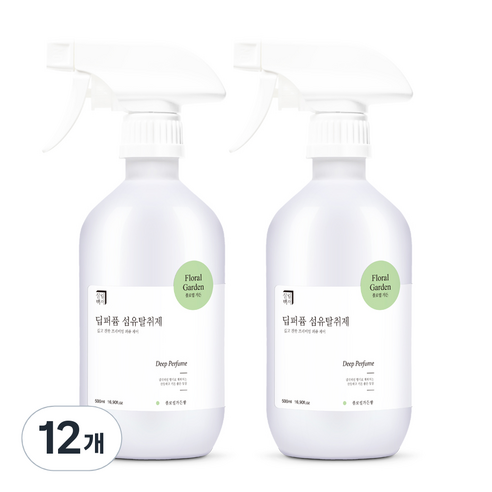 살림백서 딥퍼퓸 섬유탈취제, 500ml, 12개, 플로럴가든
