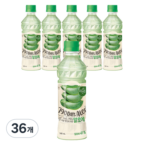 자연은 알로에 주스, 36개, 340ml