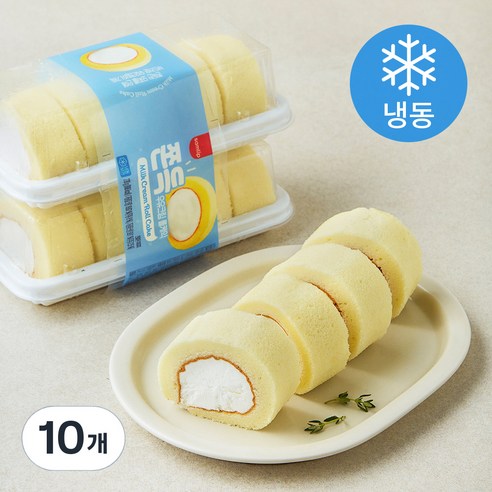 삼립 쫀득 우유크림 롤케익 (냉동), 105g, 10개