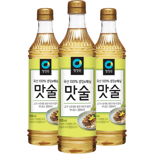 청정원 맛술, 830ml, 3개