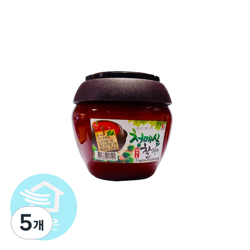 진미 청매실 태양초 찰고추장, 2kg, 5개