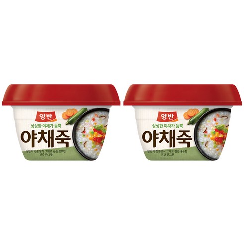양반 야채죽, 287.5g, 2개