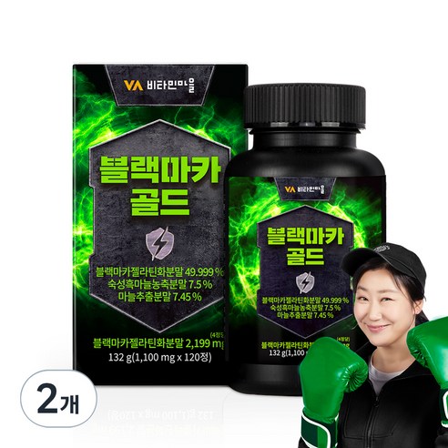 비타민마을 블랙마카 골드, 120정, 2개