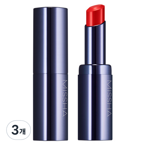 미샤 듀이 루즈 립스틱, 애플 시럽, 3.3g, 3개