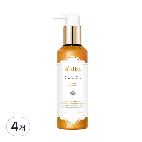달바 화이트 트러플 오일 세럼 바디클렌저 플로럴향, 275ml, 4개