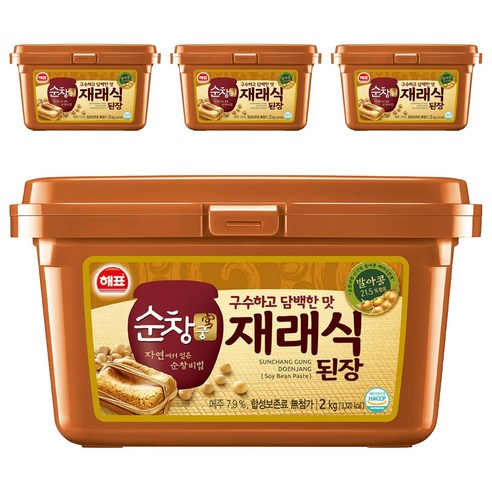 순창궁 재래식 된장, 2kg, 4개