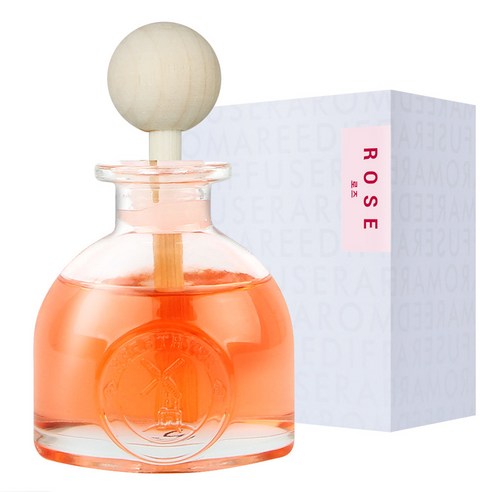 허브타임 퍼퓸 플러스 차량용 디퓨저 60ml 본품, 로즈, 1개