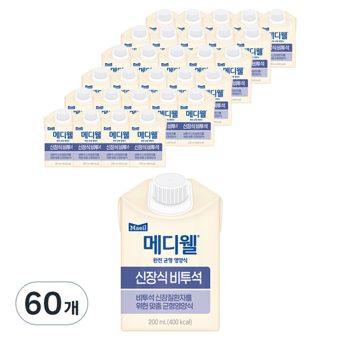 메디웰 신장식 비투석, 200ml, 60개