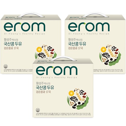 이롬 황성주 박사의 국산콩 두유 검은콩과 17곡, 190ml, 60개 황성준