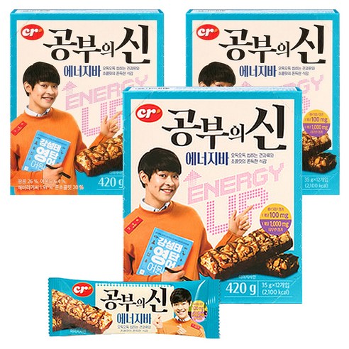 씨알로 공부의신 에너지바 12p, 3개, 420g