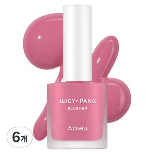 어퓨 과즙팡 워터 블러셔 8g, PK02 가나다라즈베리, 6개