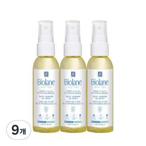 비올란 베이비 스위트 아몬드 오일 스프레이, 9개, 75ml