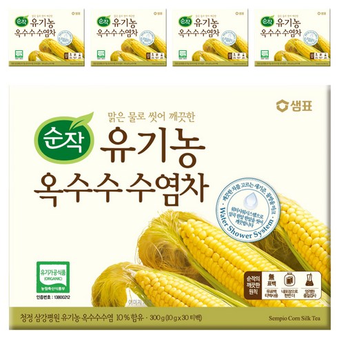 순작 유기농 옥수수수염차, 10g, 30개입, 5개, 300g