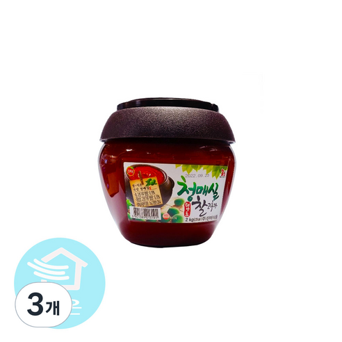 진미 청매실 태양초 찰고추장, 2kg, 3개