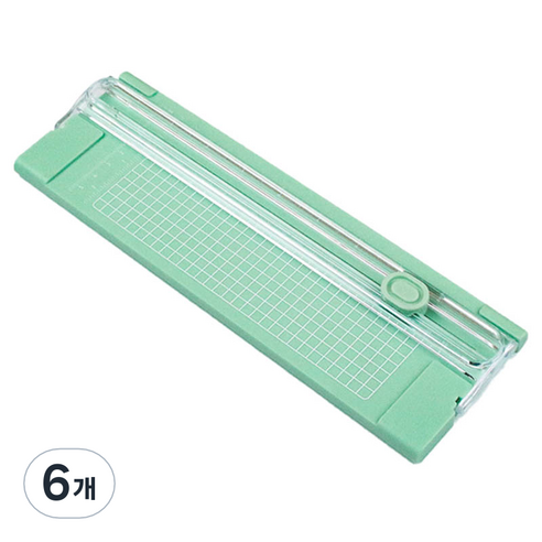 온업 컬러 종이 커터, 그린, 6개