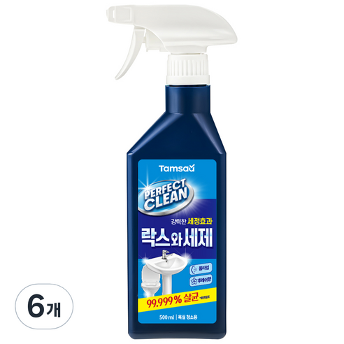 탐사 살균 99.9% 락스와세제 폼 스프레이 후레쉬향, 500ml, 6개