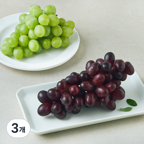 다조은 페루산 씨없는 혼합포도, 3개, 900g