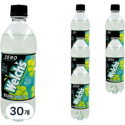 웰치 제로 샤인머스캣, 30개, 500ml