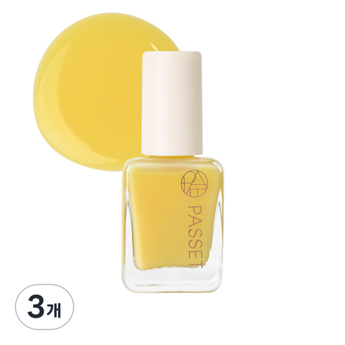 파셋 셀럽 네일컬러 폴리쉬 매니큐어 7ml, 25 레몬옐로우, 3개