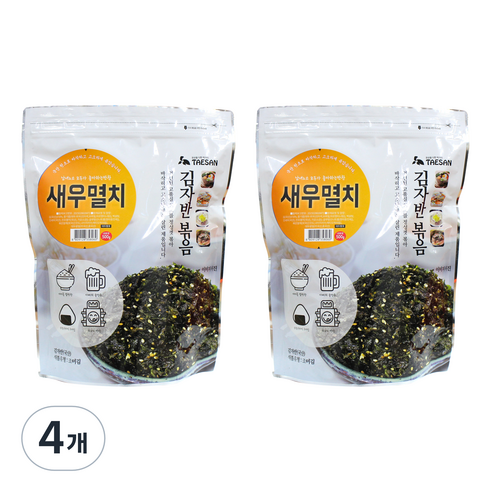 태산 새우멸치 김자반볶음, 4개, 500g