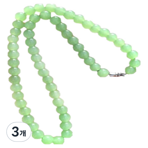 KODACHIEF 옥 팔찌 민트 목걸이 8mm, 3개