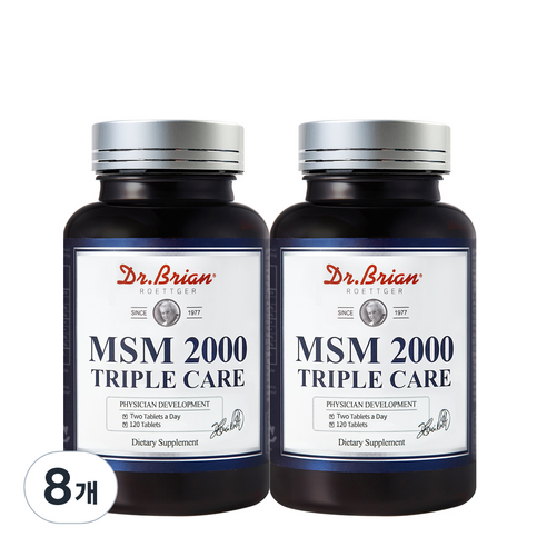 닥터브라이언 2000 트리플케어 MSM 식이유황, 120정, 8개