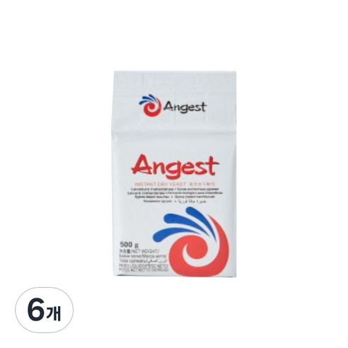 엔지스트 인스턴트 저당 드라이 이스트, 500g, 6개