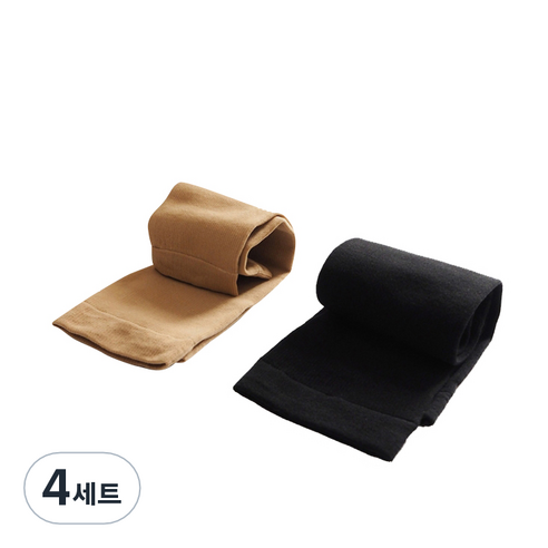 디야나 종아리압박밴드 블랙 2p + 베이지 2p 세트, 4세트, 종아리/무릎형