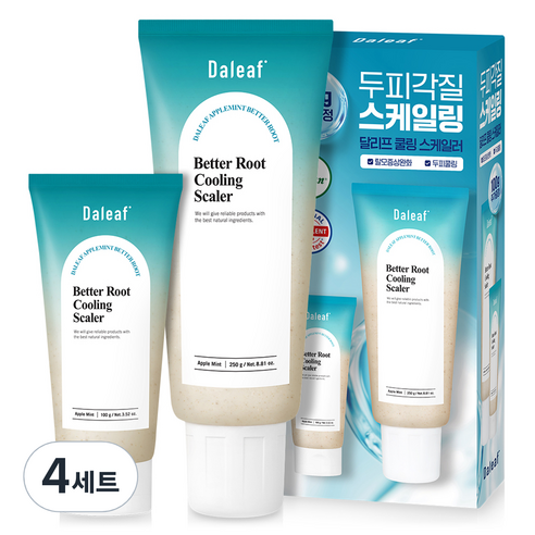 달리프 탈모 쿨링 스케일러 250g + 100g 세트, 4세트